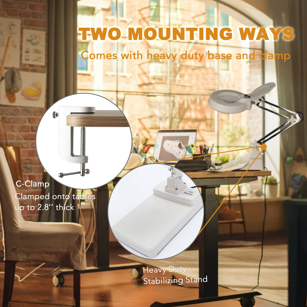 Classic LED Desk Magnifying Lamp