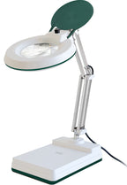 Green cover and green head trim — dimmable desktop magnifying lamp